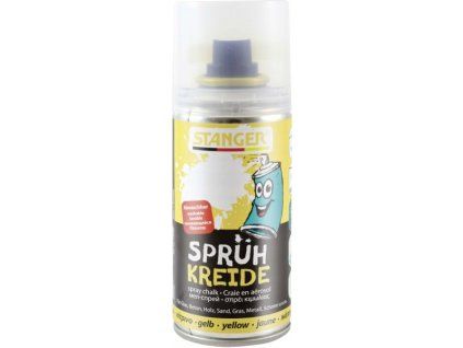 Stanger křídový sprej 150 ml žlutý, omyvatelná křída ve spreji na bázi přírodních surovin