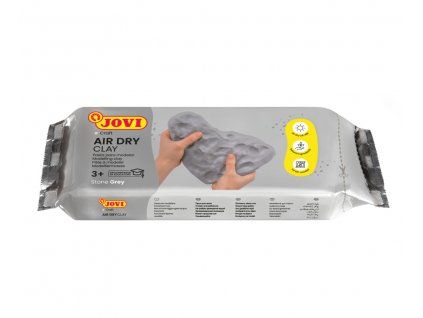 Samotvrdnoucí modelovací hmota Jovi 1 kg, šedá barva, tuhne na vzduchu