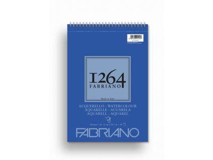 Akvarelový papír Fabriano 1264 Aquarelle A5 300 g/m2, 20 listů, kovová vazba
