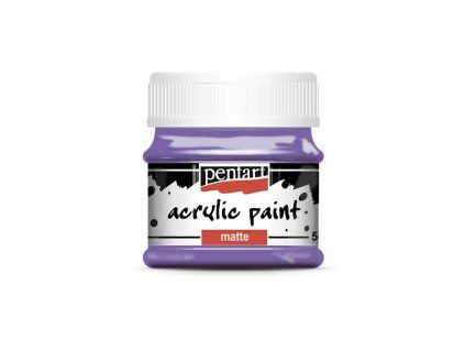 Pentart Matte akrylová hobby barva 50 ml, odstín fialová violet, matný povrch
