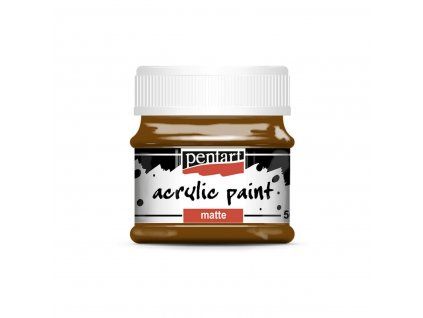 Pentart Matte akrylová barva 50 ml, odstín hnědá kaštanová, matný povrch