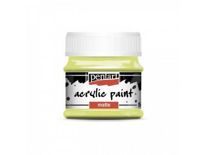 Pentart Matte akrylová barva 50 ml, odstín zelená limetková, matný povrch