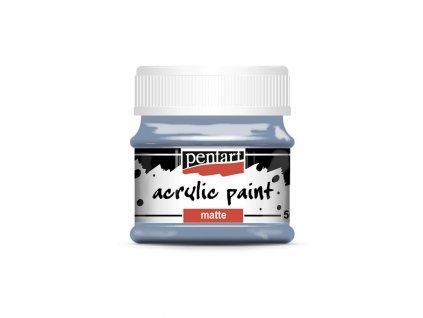 Pentart Matte akrylová barva 50 ml, odstín modrá vintage, matný povrch po zaschnutí