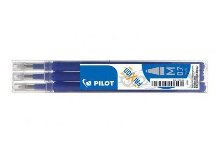 Pilot Frixion náhradní náplně, sada 3 ks, hrot 0,7 mm, modrý inkoust