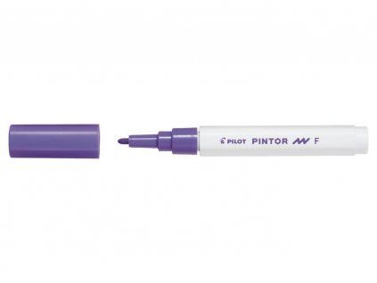 Pilot PINTOR F akrylový popisovač 1 mm, odstín fialová, pigmentový inkoust
