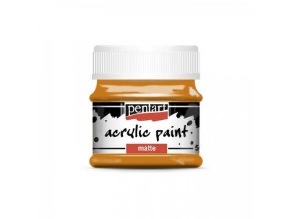 Pentart Matte Acryl 50 ml akrylová barva, odstín terracota žlutočervená, matný povrch