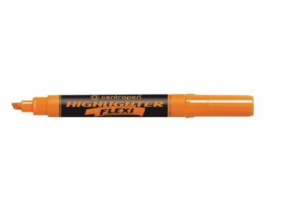 Centropen 8542 Highlighter Flexi zvýrazňovač oranžový, klínový hrot, stopa 1–5 mm