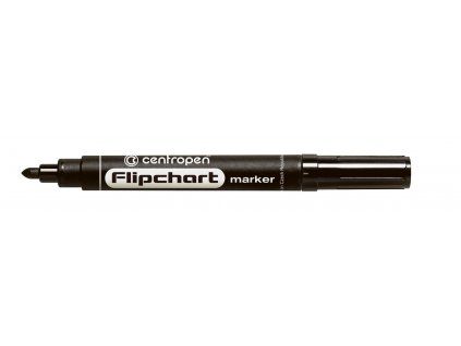 Centropen Popisovač Flipchart 8550 kulatý hrot 2,5 mm, černá barva, jednotlivý