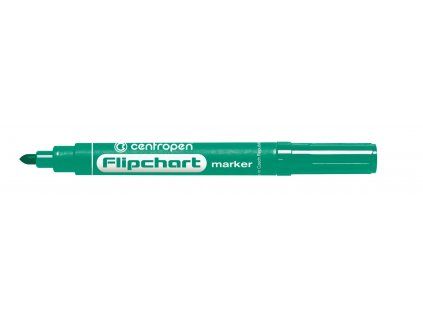Centropen Popisovač Flipchart 8550 zelený, válcový hrot, šířka stopy 2,5 mm