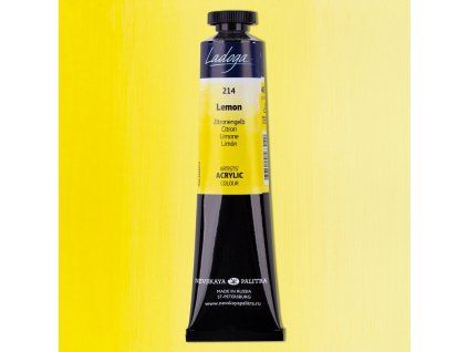 Nevskaya Palitra Ladoga akrylová barva 46 ml, odstín žlutá citron 214