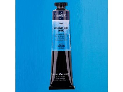 Nevskaya Palitra Ladoga akrylová barva 46 ml, odstín modrá Ceruleum 503