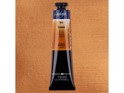Nevskaya Palitra Ladoga Metallic akrylová barva 46 ml, odstín Bronze 963, bronzová