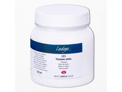 Nevskaya Palitra Ladoga 220 ml akrylová barva, odstín 101 běloba titanová