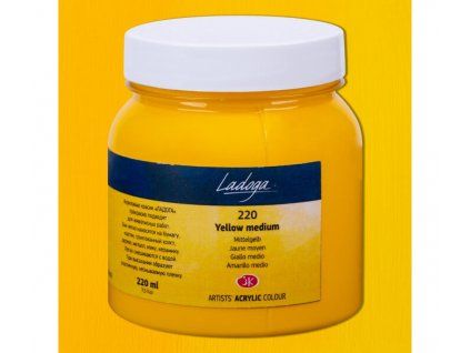 Nevskaya Palitra Ladoga akrylová barva 220 ml, odstín žlutá střední 220