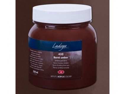 Nevskaya Palitra Ladoga akrylová barva 220 ml, odstín hnědá umbra pálená 408