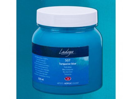 Nevskaya Palitra Ladoga akrylová barva 220 ml, odstín 507 modrá tyrkysová