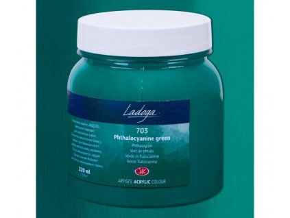 Nevskaya Palitra Ladoga akrylová barva 220 ml, odstín zelená pthalo 703