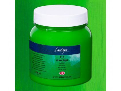 Nevskaya Palitra Ladoga akrylová barva 220 ml, odstín zelená světlá 717