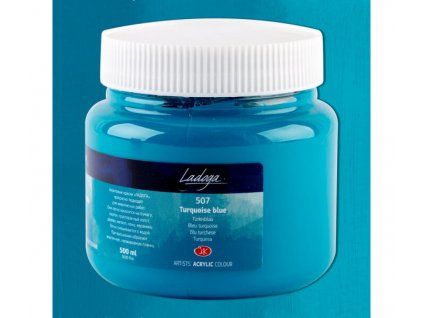 Nevskaya Palitra Ladoga akrylová barva 500 ml, odstín modrá tyrkysová 507