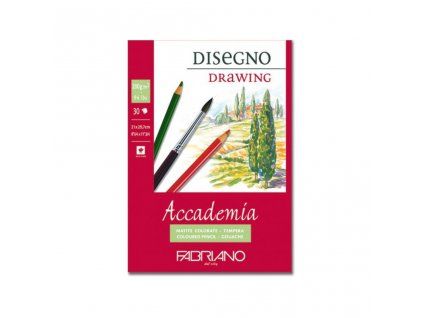 Fabriano Accademia Sketching A4 200 g, lepený blok 30 listů pro skicování a kresbu