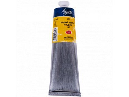 Olejová barva Ladoga 120 ml, odstín Cadmium yellow medium HUE, Nevskaya Palitra