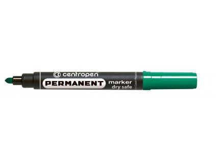 Centropen 8510 permanentní popisovač zelený, válcový hrot 2,5 mm, alkoholová báze