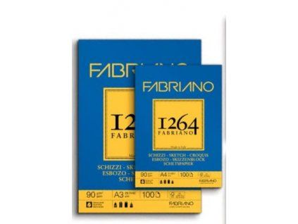 Fabriano 1264 Sketch, skicovací blok A3, 90 g, 120 listů, drátěná vazba