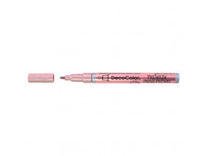 Lakový popisovač Marvy Deco Color Premium 250, seříznutý hrot, odstín růžovozlatá