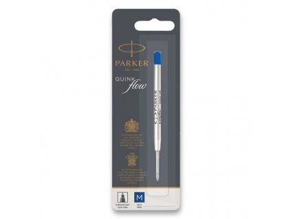Náplň QuinkFlow Parker pro kuličková pera, modrý inkoust, střední hrot M 1,0 mm