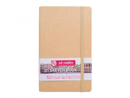Skicák Royal Talens Art Creating v pevné vazbě, formát 13x21 cm, kraft papír 140g
