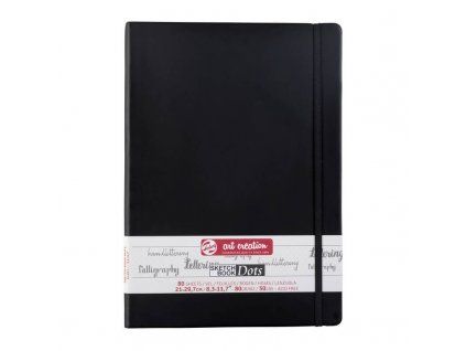 Talens Art Creation Sketch Book Black Dots, tečkovaný blok 21x30 cm, 80 listů 80g