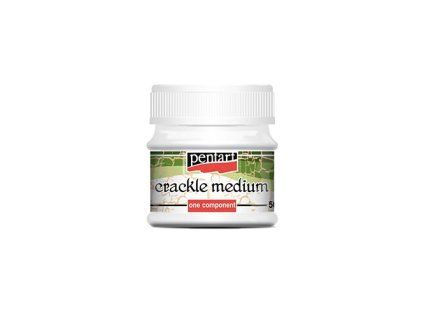 Pentart krakelovací médium 50 ml pro tvorbu vintage efektu prasklin mezi vrstvami akrylové barvy