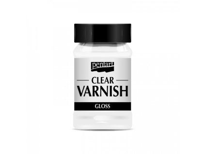 Pentart lak na ředidlové bázi 100 ml, lesklý povrchový lak pro ochranu různých materiálů