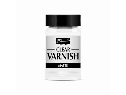 Pentart lak na ředidlové bázi 100 ml, čirý matný ochranný lak pro dřevo a papír