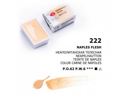 Nevskaya Palitra White Nights akvarelová barva 2,5 ml, odstín 222 Naples Flesh