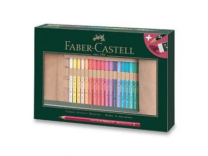 Faber-Castell Polychromos sada 30 uměleckých pastelů v rolovacím pouzdře