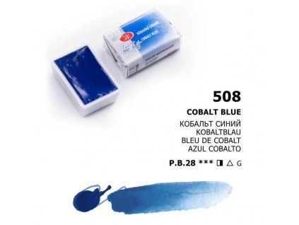 Nevskaya Palitra White Nights akvarelová barva 2,5 ml, odstín blue cobalt