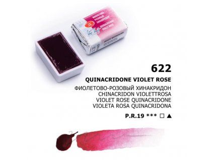 Nevskaya Palitra White Nights akvarelová barva 2,5 ml, odstín Quinacridone violet rose