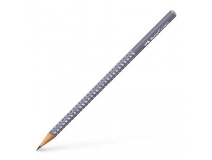 Tužka Faber-Castell Sparkle Dapple grey s třpytivým povrchem a trojhranným ergonomickým tvarem