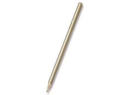 Tužka Faber-Castell Sparkle s perleťově zlatým povrchem a třpytivým efektem