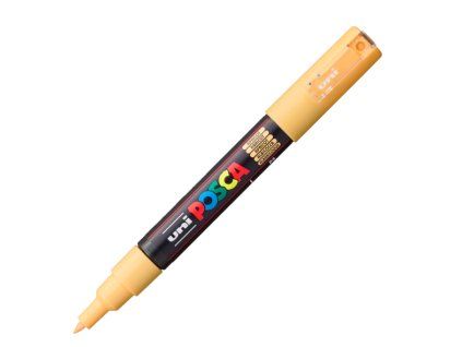 Akrylový popisovač Uni Posca 1M 0,7 mm, meruňkový odstín P4, krycí stopa