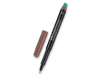 Permanentní popisovač Faber-Castell Multimark 1523 F, hrot 0,3 mm, hnědá barva