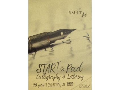 SM.LT StarT Pad Calligraphy A4 tečkovaný blok pro kaligrafii a lettering, 90 g/m, 30 listů