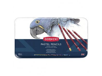 Sada 72 suchých pastelových tužek Derwent Pastel Pencil, tuha ve dřevě
