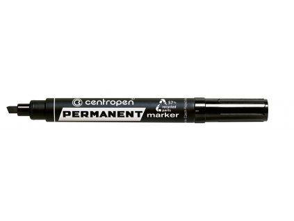 Centropen 8576 permanentní popisovač s klínovým hrotem, šířka stopy 1 až 4,6 mm, černá