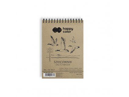 Happy Color Birds skicák A6, 90 g/m2, 80 listů na kroužkové spirále