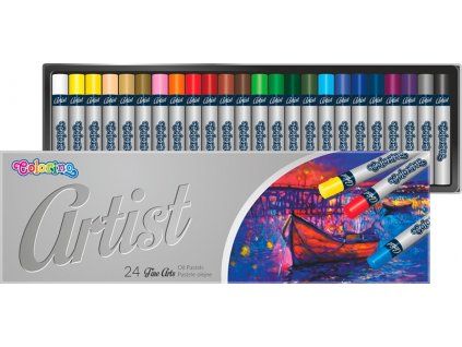 Colorino Artist extra měkké olejové pastely, sada 24 barev pro umělce a výtvarníky
