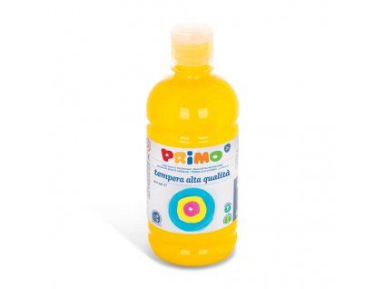 Tempera PRIMO Alta 500 ml žlutá, recyklovatelná lahvička s dávkovačem