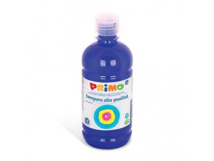 Tempera PRIMO Alta 500 ml, odstín modrá ultramarín, recyklovatelná lahvička s dávkovačem