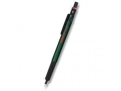 Profesionální mikrotužka Rotring 500 Green, celokovové tělo, tužka 0,5 mm HB
